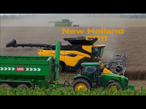Jedyny w Polsce New Holland CR 11 & MacDon 15.2m VS John Deere X9 1100 & 13,7 m !