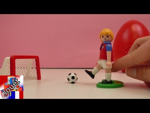 Football Playmobil Français – Entraînement de foot de tir au but – But et ballon de foot