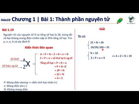 ✔ Hóa10| PP Tìm nhanh tên nguyên tố R và số hạt các loại (Chương 1 hóa 10)