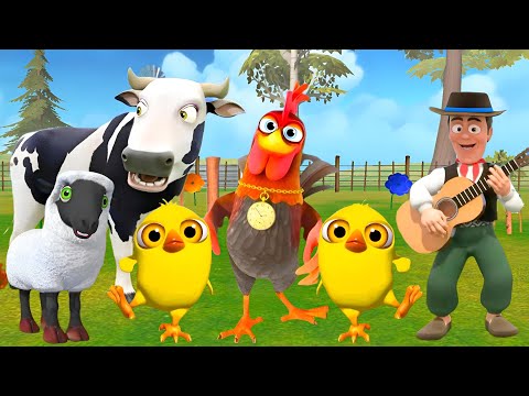 El Pollito pío 3d - el Toro y el Tractor de la Granja Part#077 -el Pollito y el Tractor de la Granja