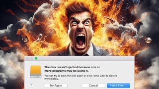 How to eject a drive on Mac OS when "one or more programs may be using it" but it