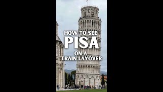 Do THIS with your luggage when visiting Pisa on a train layover #SHORTS