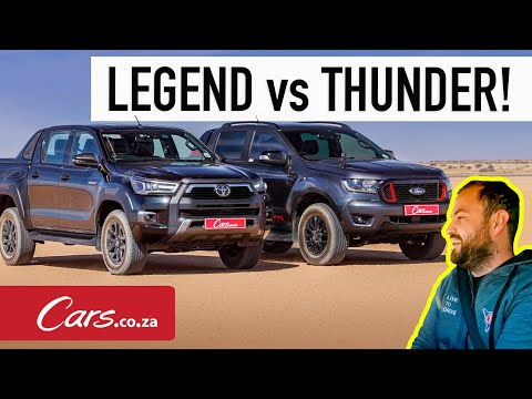 Hilux Legend vs Ranger Thunder - Race! Toyota Hilux 2.8 GD-6 Legend 4x4 vs Ford Ranger Thunder 4x4