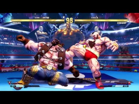 Street Fighter V Arcade Edition Abigail vs Zangief
