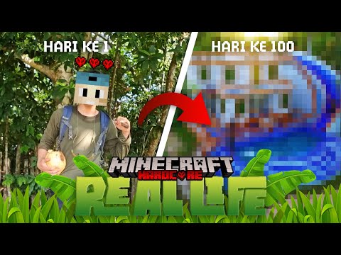 GELOO! - 100 Hari Hardcore Minecraft REAL LIFE Jungle Only !!!!