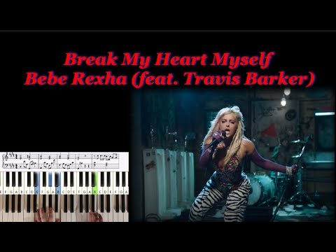 How to play - Bebe Rexha - Break My Heart Myself (feat. Travis Barker) - Piano Easy Tutorial+ Sheet
