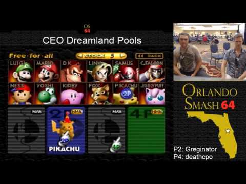 CEO Dreamland Pools   greginator rat vs deathcpo rat, Falcon   Smash 64