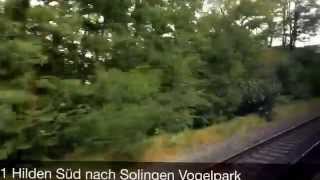 preview picture of video 'S1 von Hilden Süd nach Solingen Vogelpark'