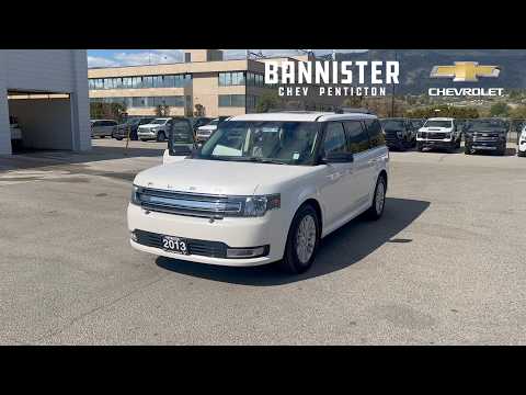 2013 Ford Flex 4dr SEL AWD in White for sale at Bannister Chevrolet Penticton in Penticton, BC