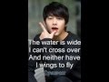 Song Joong Ki - The Water is Wide with Lyrics ...