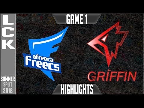 Afreeca Freecs vs Griffin Highlights Game 1 | LCK Summer 2018 Week 5 Day 1 | AFS vs GRF G1