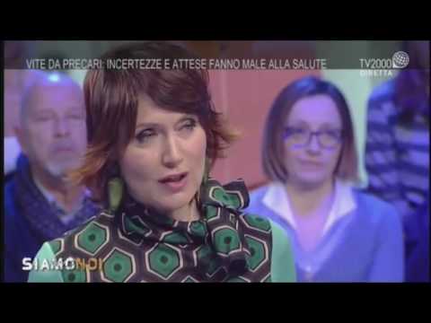 Intervista a Luciana d'Ambrosio Marri - Precariato e stress psico-sociale - TV 2000 - SIAMO NOI - 22.2.2017