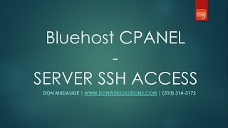 How to SSH in to your Bluehost Account ( Step by Step information)