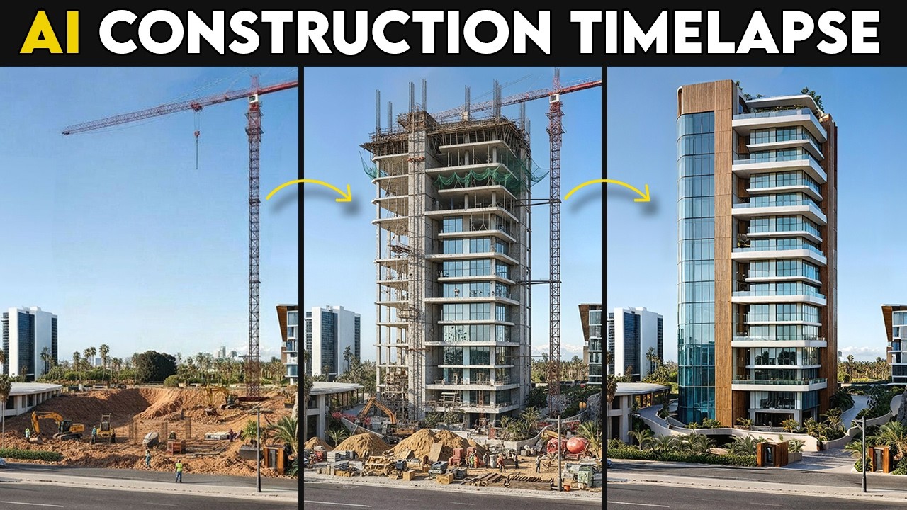 Full 3D to CONSTRUCTION ANIMATION Workflow With Rendair AI!