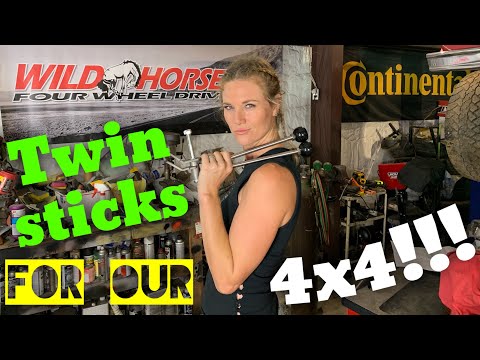 Twin Stick Transfer Case Shifter for AOD/AODE/4R70W, 66-77 Ford Bronco