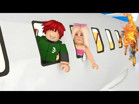 COMPREI UM AVIÃO E ELE PEGOU FOGO NO ROBLOX!! ✈️🔥