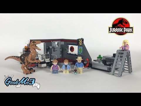Vidéo LEGO Jurassic World 75932 : La poursuite du Vélociraptor - Jurassic Park