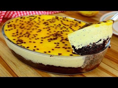 DERRETE NA BOCA! A MELHOR SOBREMESA DE MARACUJÁ E CHOCOLATE