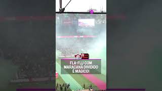 FLAMENGO E FLUMINENSE DERAM SHOW NAS ARQUIBANCADAS DO MARACANÃ! #shorts