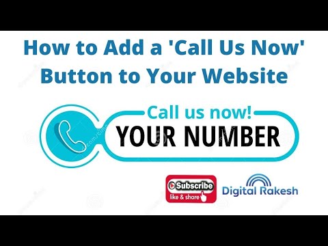 How to add call button in website