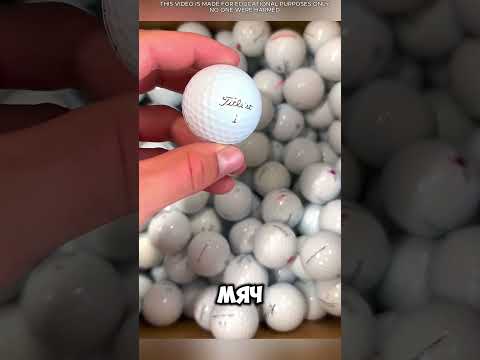 ⛳🤔 Почему мячи для гольфа почти всегда белые? Ответ проще, чем кажется! 😱🏌️  #short