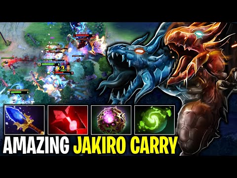 DON'T LET THIS HERO BECOME CARRY PURE INSANE DPS HARD CARRY JAKIRO INSTANT COMBO KILL | DOTA 2