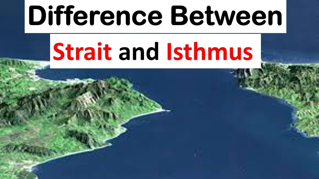 What is the isthmus and strait?