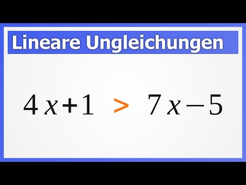 Lineare UNGLEICHUNGEN lösen | How to Mathe