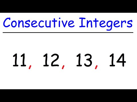 Consecutive Integers Word Problems - Even & Odd Examples