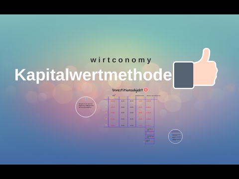 Kapitalwertmethode | einfach erklärt | Beispielaufgabe | wirtconomy