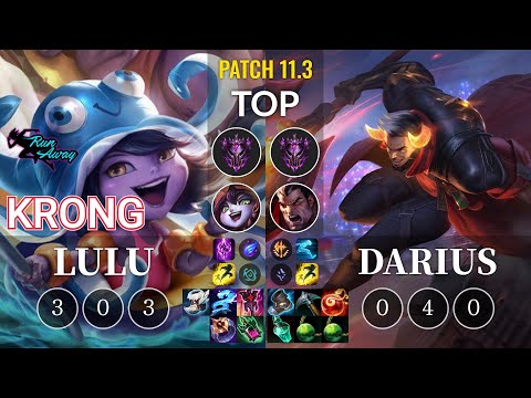 RNW KronG Lulu vs Darius Top - KR Patch 11.3