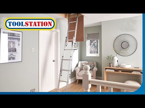 How to install the Werner 3 Section Loft Ladder and Hand Rail | Toolstation