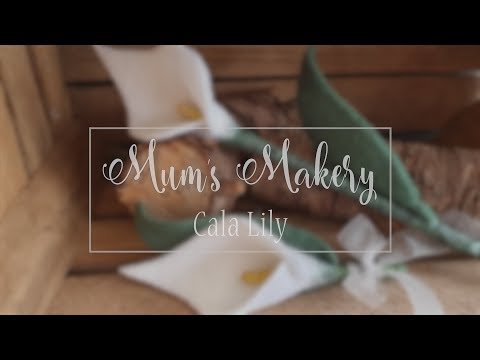 Calla Lily Tutorial - Needle Felting Project