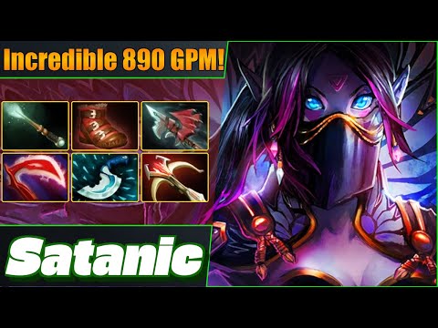 Satanic Templar Assassin Carry 💪 Legendary 890 GPM! Dota 2 DotaPulse Full Gameplay