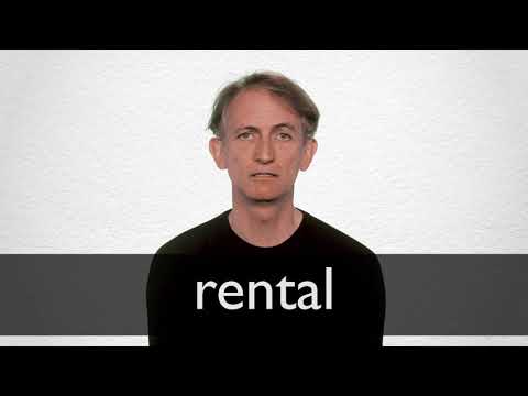 How to pronounce RENTAL in British English