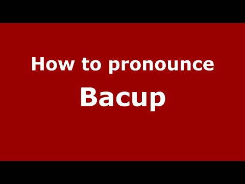 How to pronounce Bacup
