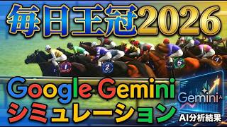 【毎日王冠2026】AIシミュレーション【Google Gemini予想】 過去データを駆使した予想を大公開！最先端AIが導きだしたパターンは？