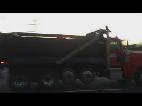 Peterbilt 389 quad axle dump truck