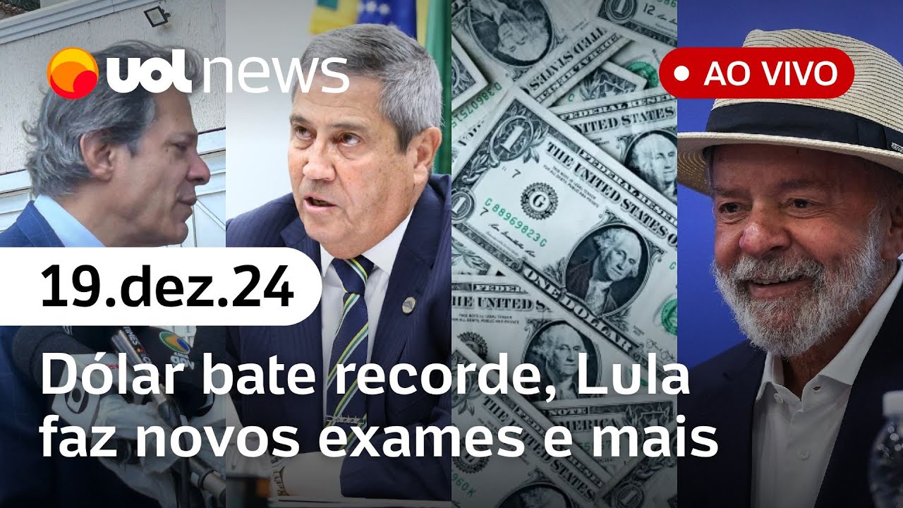 Dólar recorde, ajuste fiscal na Câmara, Lula faz novos exames, Braga Netto e mais  | UOL News