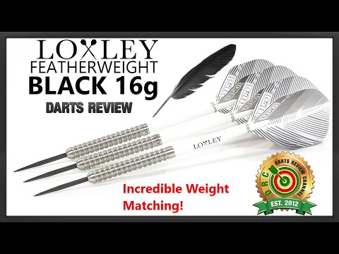 Loxley FEATHERWEIGHT BLACK 16g Darts Review Incredible Weight Matching