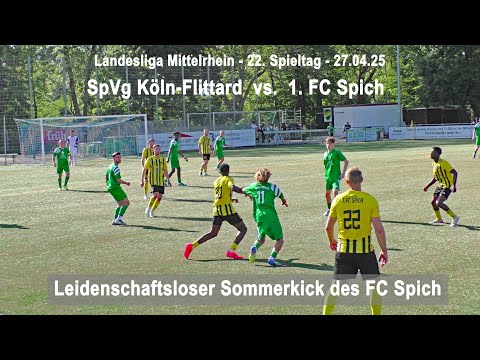 Fussball Landesliga Mittelrhein SpVg Köln Flittard vs. 1. FC Spich