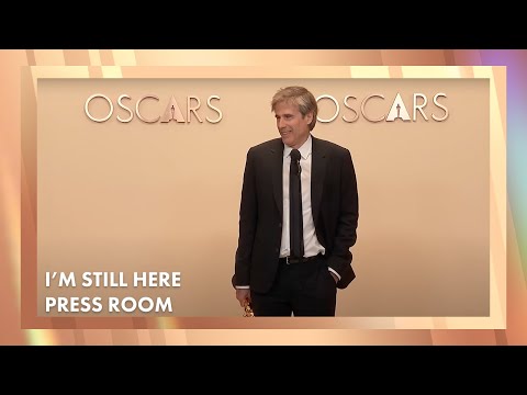 Thumbnail of the video: 'I'm Still Here' Best International Feature Film Press Room Speech | 97th Oscars (2025)