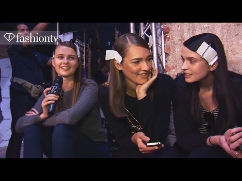 Backstage at Milan Fashion Week Spring/Summer 2013 with Les Copains | FashionTV