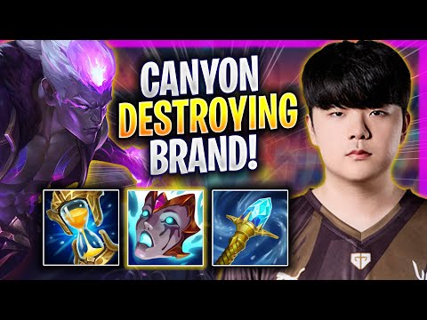CANYON DESTROYING WITH BRAND! - GEN Canyon Plays Brand JUNGLE vs Taliyah! | Season 2024