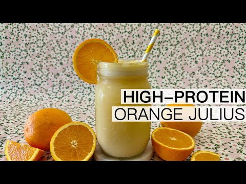 HIGH PROTEIN ORANGE JULIUS SMOOTHIE (VIRAL TIKTOK RECIPE)
