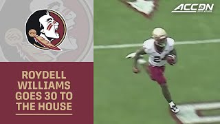 FSU's Roydell Williams Houses It From 30 Yards
