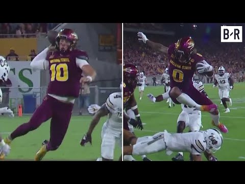Sam Leavitt & Jordyn Tyson With a Ridiculous Play of the Year Candidate