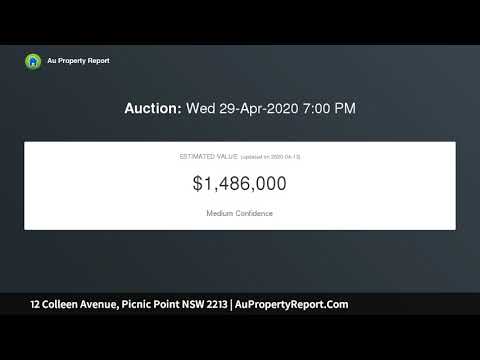 12 Colleen Avenue, Picnic Point NSW 2213 | AuPropertyReport.Com