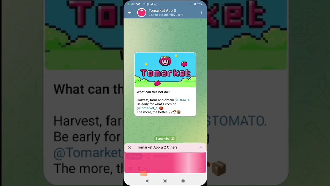 روش برداشت ایردراپ Tomarket 😱 دقت کنید اشتباه منو انجام ندید ❌ قیمت هر توکن تومارکت چنده ؟