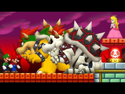 New Super Mario Bros DS HD - All Castles